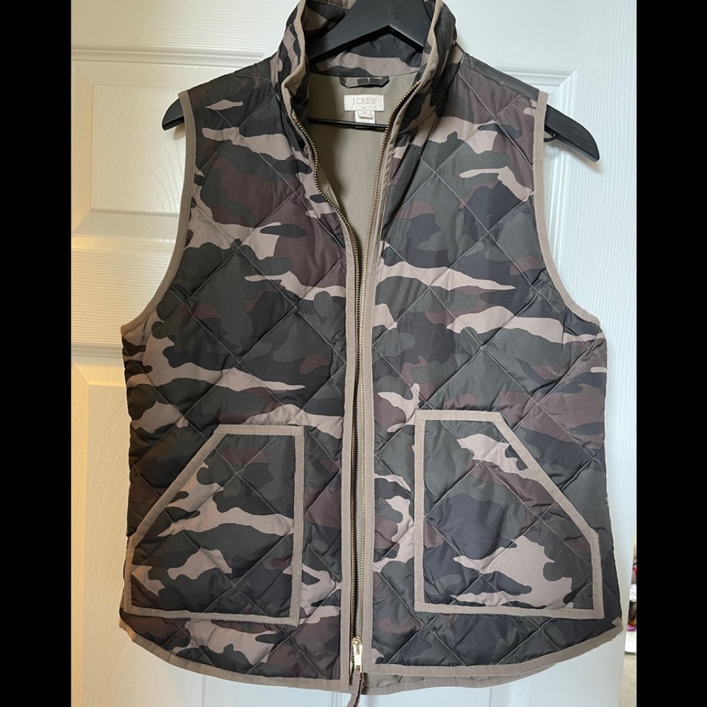 J Crew Camo Vest